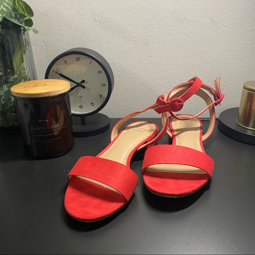 Target A New Day Red Heel Sandals